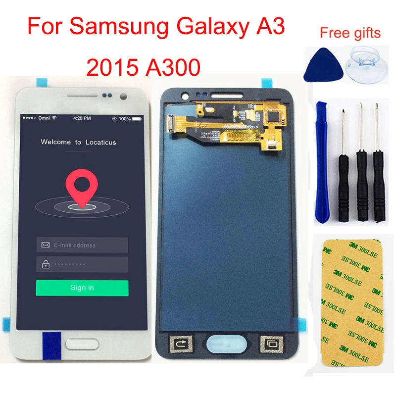 Для samsung Galaxy A3 lcd A300F A300H A300M A300X A300FN A300FU ЖК-дисплей панель+ сенсорный экран дигитайзер сенсор сборка