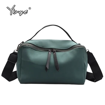 

YBYT fashion nylon luxury handbags women bags designer big capacity solid color tote bag casual wide strap ladies crossbody bag