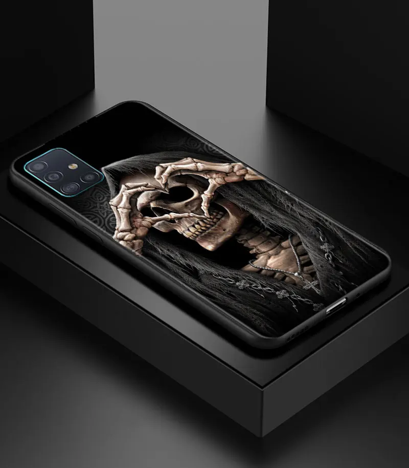Grim Reaper Skull Skeleton Soft Phone Case Cover