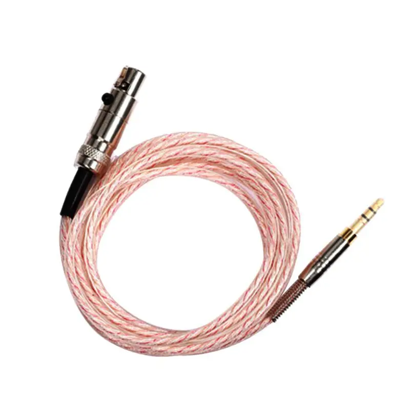 OOTDTY eplaced шнур, кабель для наушников линия для AKG Q701 702 712 271 K241 K240S наушники - Цвет: Silver Copper Wire