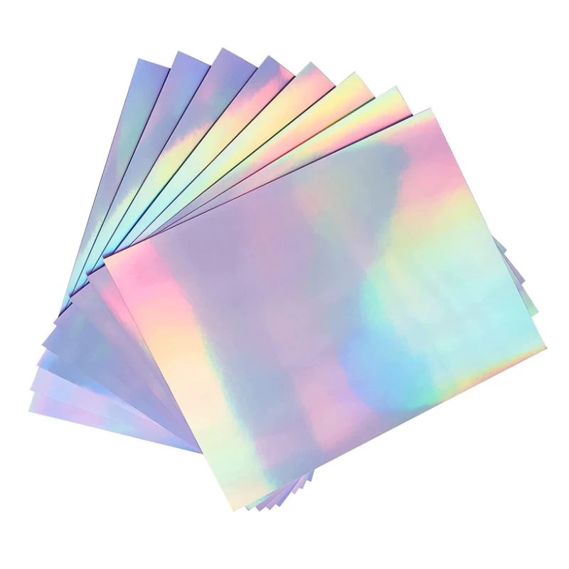 a4 holographic printable vinyl sticker paper rainbow vinyl sticker paper waterproof sticker paper for inkjet and laser printer self adhesive paper aliexpress
