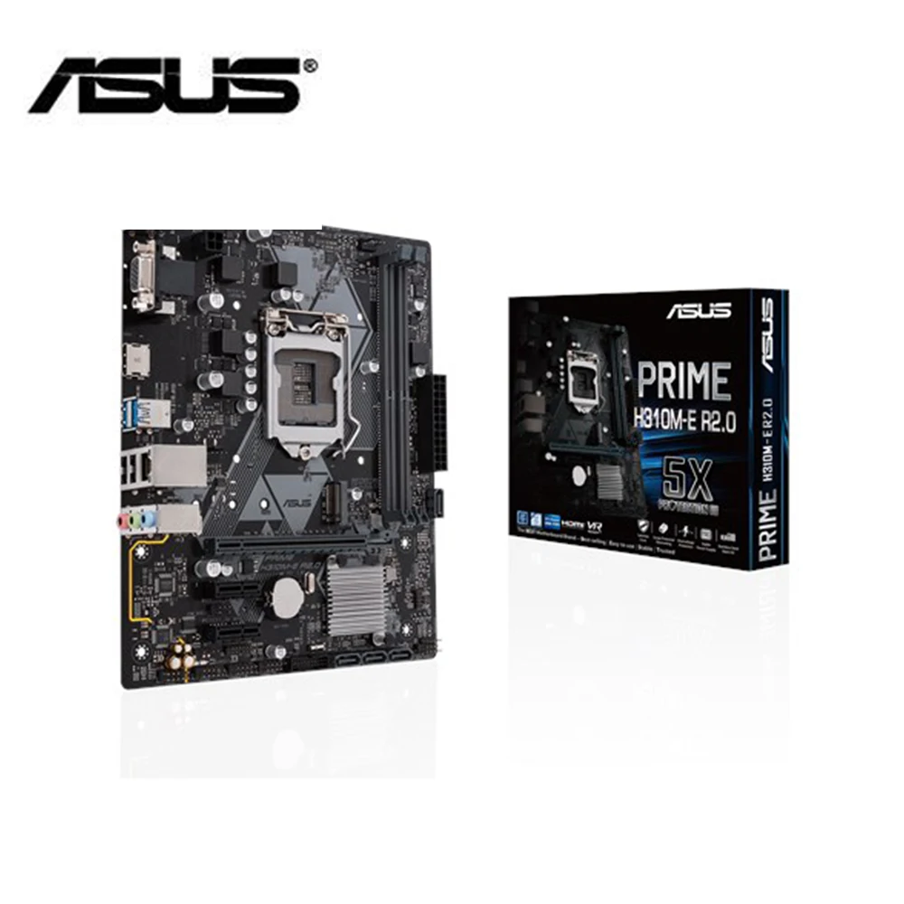 

ASUS motherboard prime h310M-E R2.0 lga1151 Intel DDR4 HDMI VGA h310 Micro ATX brand new and original mainboard