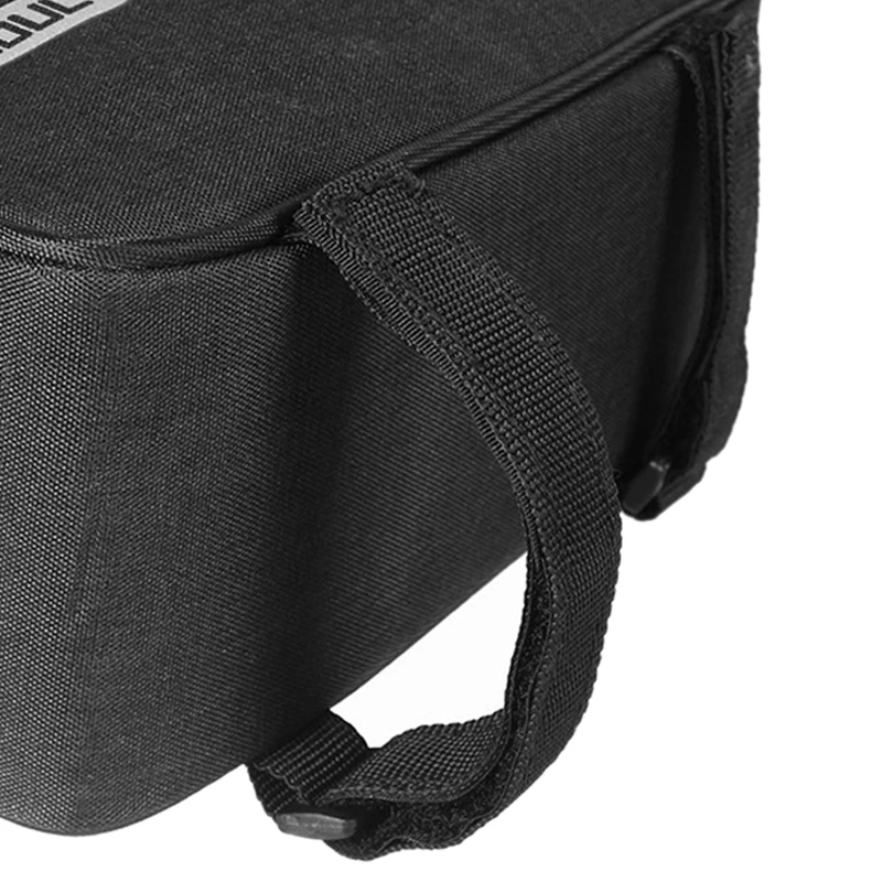 B-SOUL Waterproof Bicycle Bags Touch Screen Cycling Bags Panniers Bike Frame Front Tube Storage Bag 6.0 Inch(black