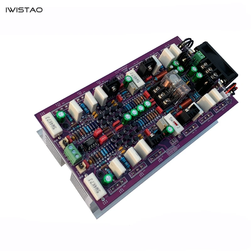 IWISTAO 2X200 Вт HIFI Классический класс A на MJL4281/4302 дискретный компонент стерео усилитель мощности готовая плата