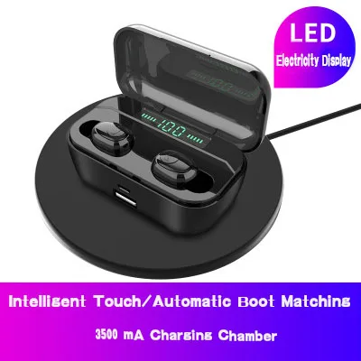 Bluetooth гарнитура, наушники, беспроводная Bluetooth гарнитура, стерео Спортивные Беспроводные наушники, 2000 мАч, перезаряжаемые для всех наушников