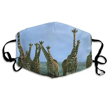 

Face Mask Giraffes Images Special Cycling Half Face Earloop Ski Mask For Woman