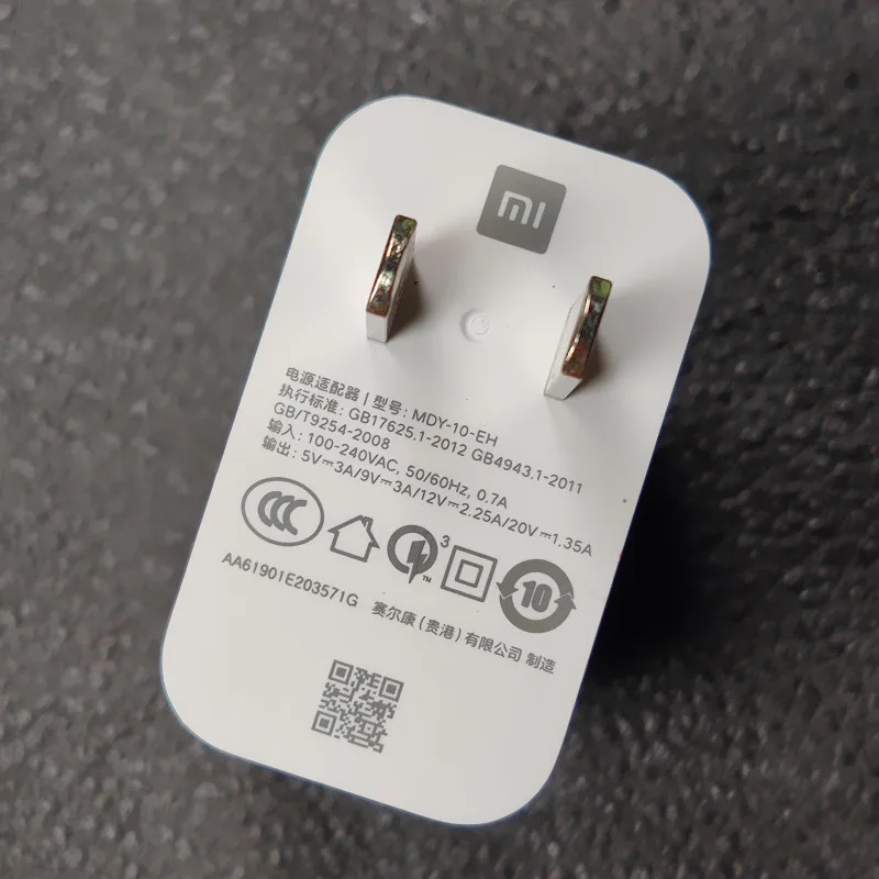 Оригинальное зарядное устройство Xiaomi 27 Вт MI9 Pro 5G QC4.0 быстрое зарядное устройство адаптер для Xiaomi Mi9 CC9 Redmi K20 Pro Note 8 7 Pro MDY-10-EH