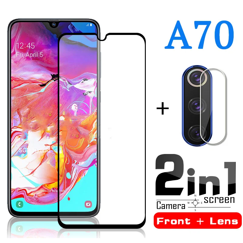 2 in 1 A70 s screen protector & camera Lens tempered glass protector for samsung A70 S a70 a70s 70 s A70S a 70s protective glass afbeelding