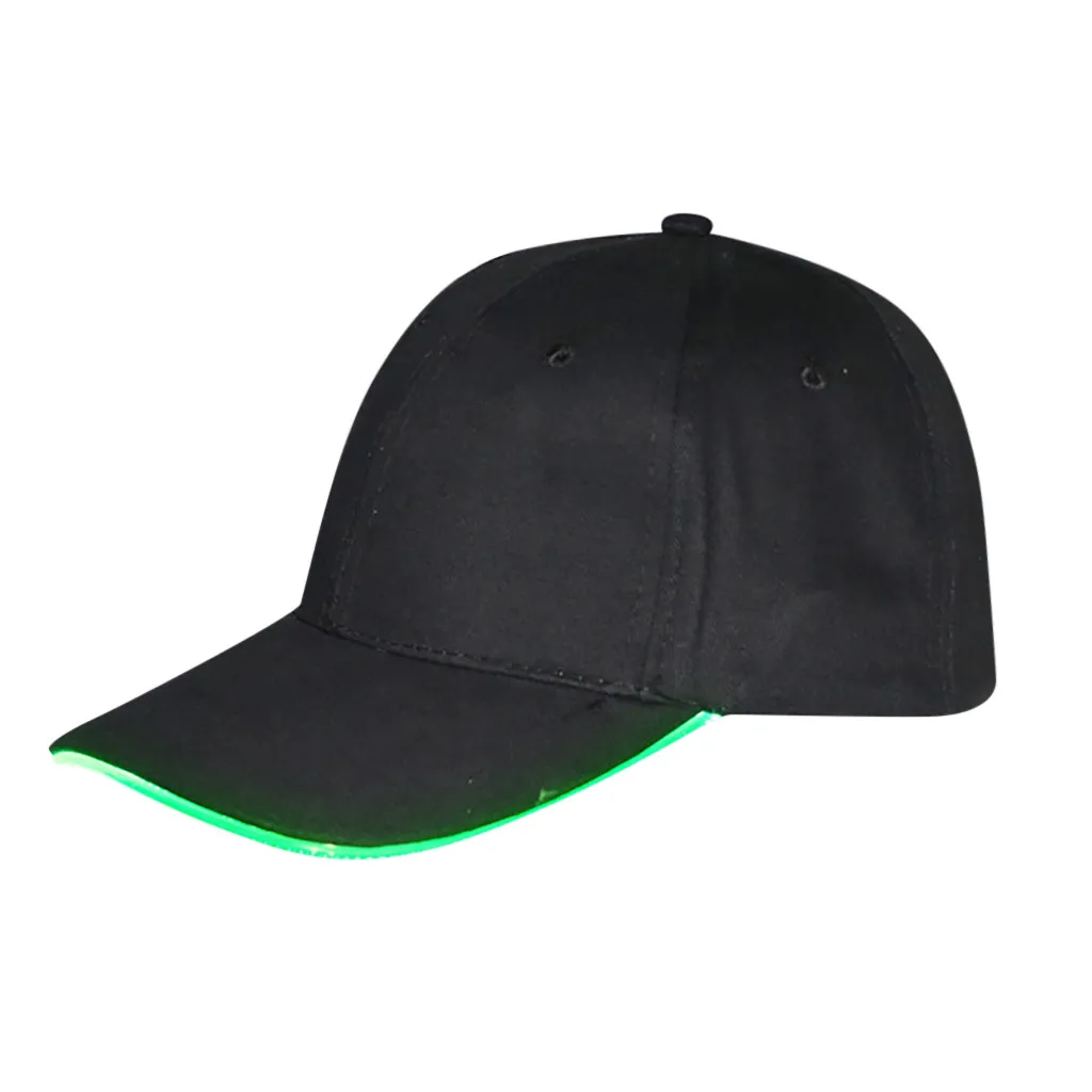 Унисекс светодиодный хип-хоп регулируемый спортивный Кепки загорелась шляпа светящаяся, для клуба вечерние Бейсбол Прохладный стрэнд модные kaws gorras para hombre
