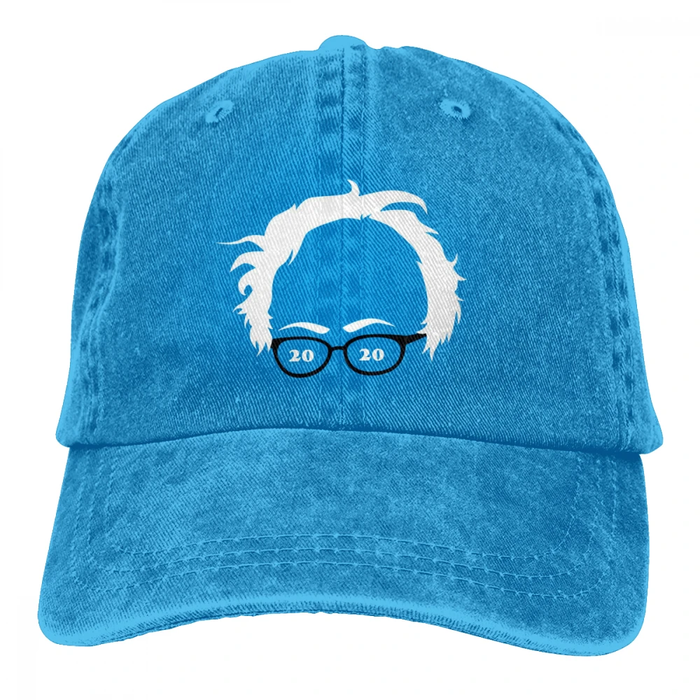Bernie Casquette черные унисекс Мужские Женские джинсовые бейсболка с ремешком кепки регулируемые Гольф папа шляпа