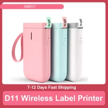 D11 – imprimante d'étiquettes Portable sans fil, connexion BT, impression rapide pour le bureau et la maison