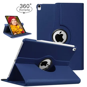 

Case For iPad Air 3rd Gen 10.5 2019 Release Tablet Cover Model A2123 A2153 A2152 360 Rotating Bracket Flip Stand PU Leather Case