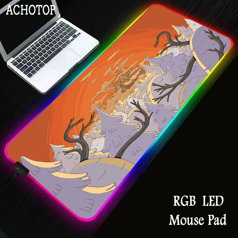 

Adventure Gaming Mouse Pad RGB LED XL Large Computer Mousepad Gamer Star Wars Desk Keyboard Mat Pad For PC Laptop Anti-Slip