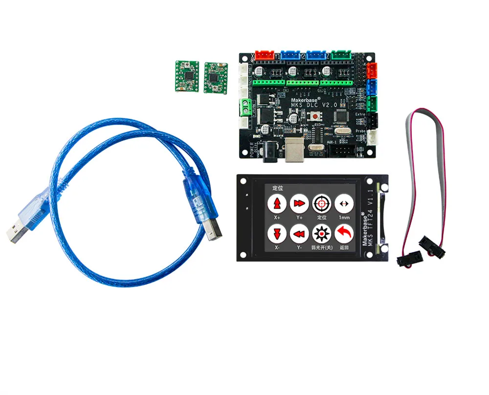 Для DIY TFT24 сенсорный экран+ Автономный DLC GRBL CNC ShieldCNC Лазерная контрольная панель