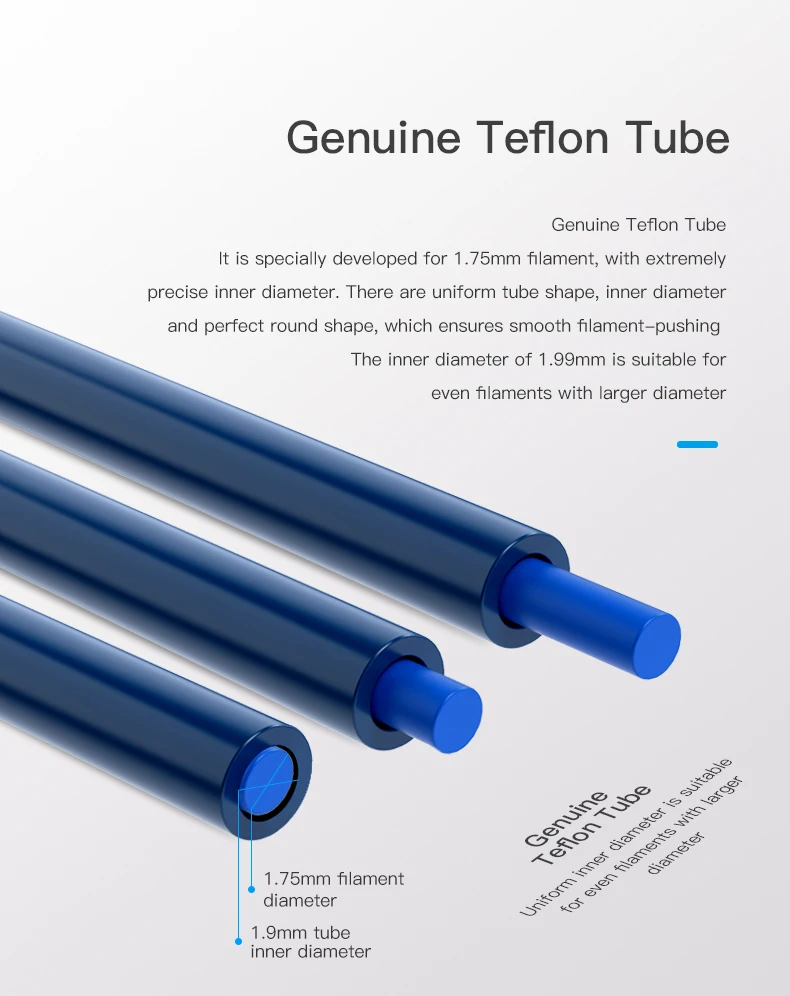 Capricorn Bowden PTFE Tubing XS Serie 1M Tube Quick Fitting 1Pcs Pneumatic Fitting Push 1.75mm Filament 3D Printer Part epson head