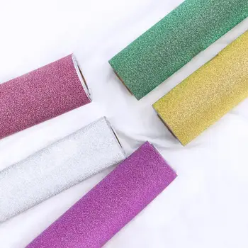 

PVC Glitter Wallpapers Kitchen Bedroom Contact Paper Waterproof DIY Self Adhesive Shiny Wall Stickers Room Furniture Renovation