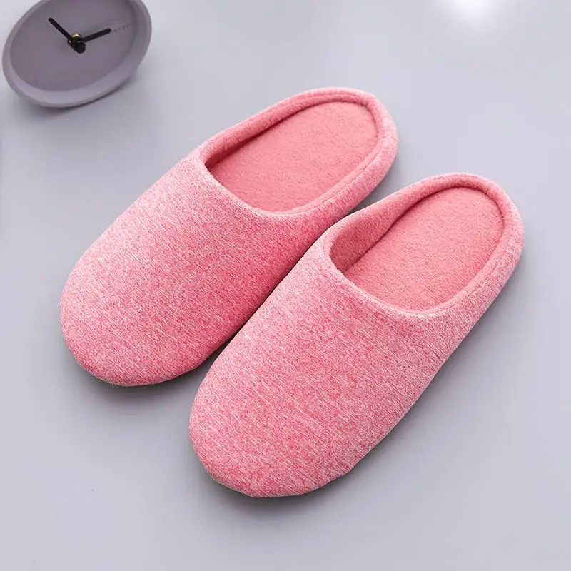 Mntrerm/ женские домашние тапочки; Нескользящие тапочки для влюбленных; тапочки на мягкой подошве; тапочки на плоской подошве; zapatos mujer - Цвет: MN00173-Pink