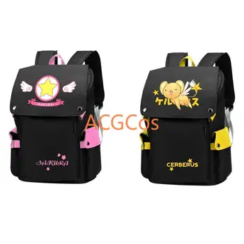 

Anime Card Captor Cardcaptor SAKURA Cosplay Canvas Backpack Student School Shoulder Bag Laptop Travel Rucksack Gift