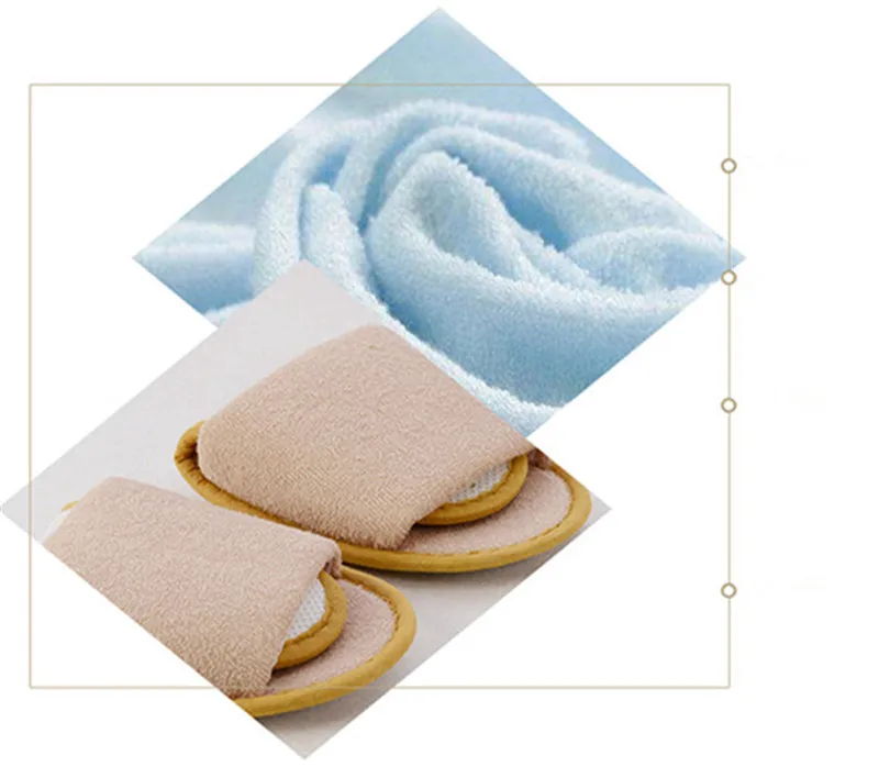 Home Hotel Breathable Slippers SPA Foldable Air Travel Salon Wear With Storage Cotton Cloth Travel Accessories 1 pair travel slippers