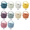 Baby Infant Learning Feeding Snack Cup Solid Color BPA Free Food Storage Box Container With Silicone Lid For Children 1