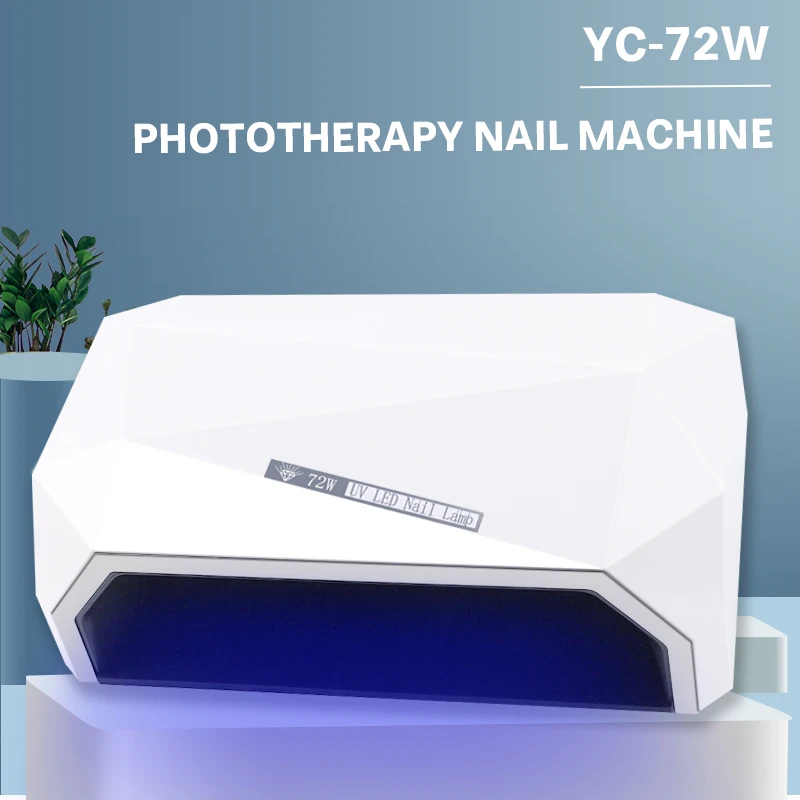 72w-diamond-nail-lamp-powerful-uv-led-dryer-for-curing-nail-gels-with-time-setting-auto-sensor-lcd-dispaly-for-home-salon