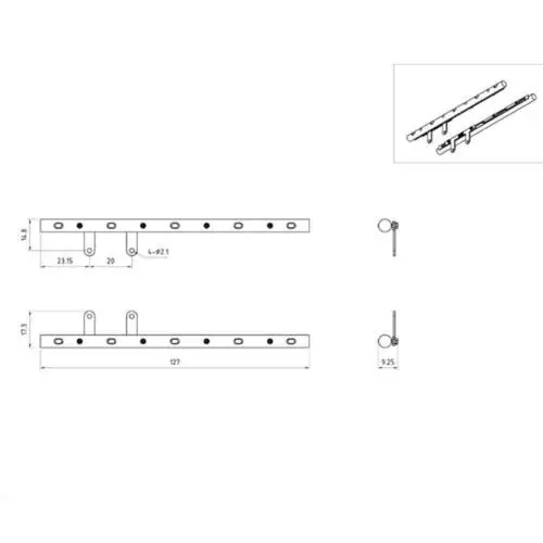 LESU боковые юбки лампы светодиодные, боковые, габаритные фонари 1/14 2 оси DIY Tmy тягач