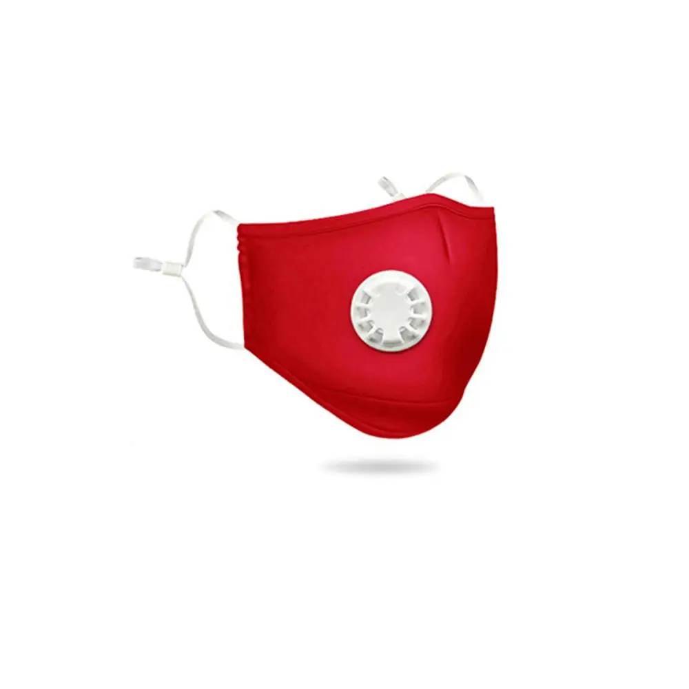 Bright red Мужской и Женский противотуманный дым, пыль Pm2.5 пыльца 3D обрезанный дышащий ручной аппарат для искусственной вентиляции легких респираторная Пылезащитная маска обновленная версия - Цвет: Bright red