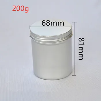 

20pcs,200g/200ml Round aluminum cans Empty aluminum box Empty cosmetics container Spiral aluminum container