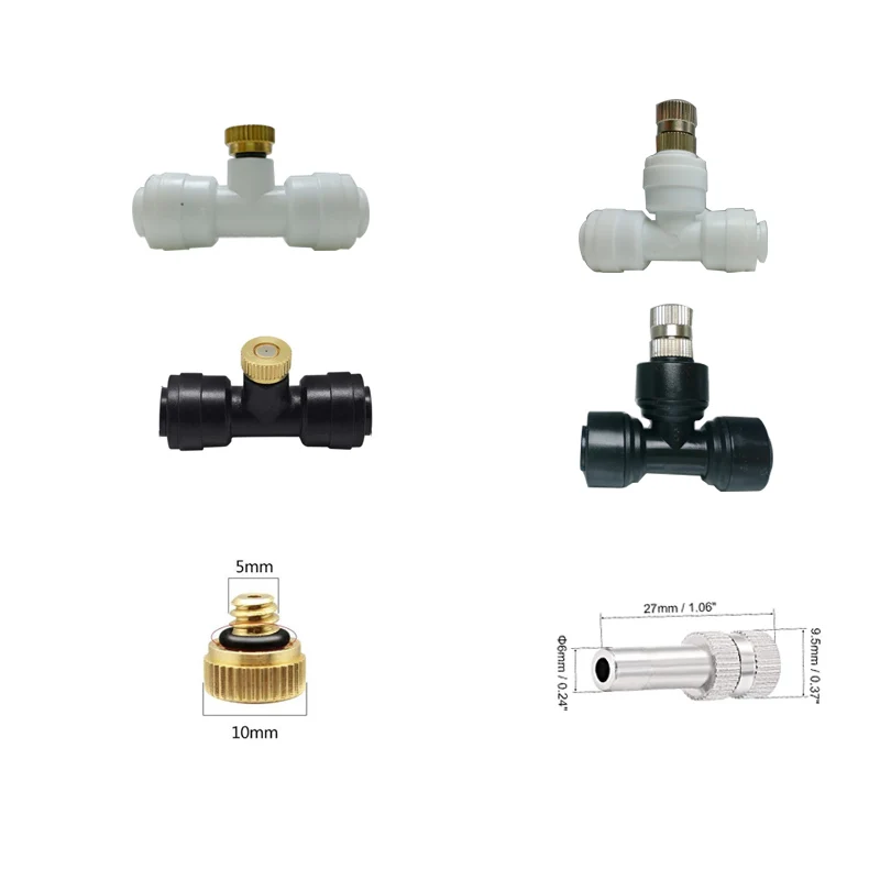 Garden Water Mist Spray Electric Diaphragm Pump Kit Greenhouse  irrigation Outdoor Misting Cooling System 6-18M 2