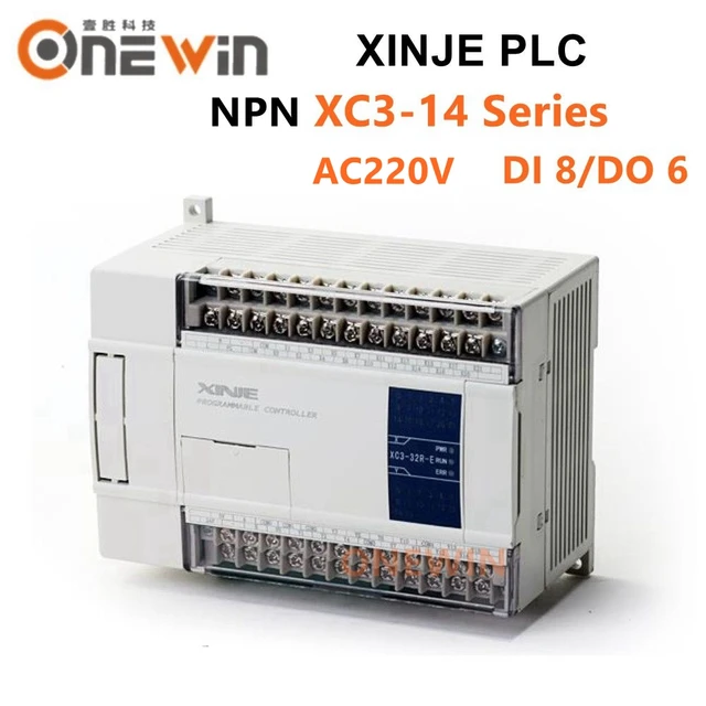 XINJE XC3 シリーズ XINJE XC3-14R/T/RT-E PLC コントローラモジュール AC220V ディ は  トランジスタ新ボックス AliExpress