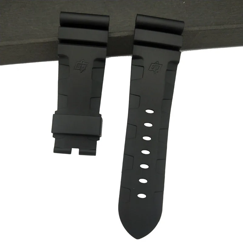 24mm blk light Резиновые ремешки для часов для panerai-ремешок 24 мм ремешок для часов 26 мм браслет черный браслет Высокое качество 22 pin пряжка силиконовый водонепроницаемый - Цвет ремешка: 24mm blk light