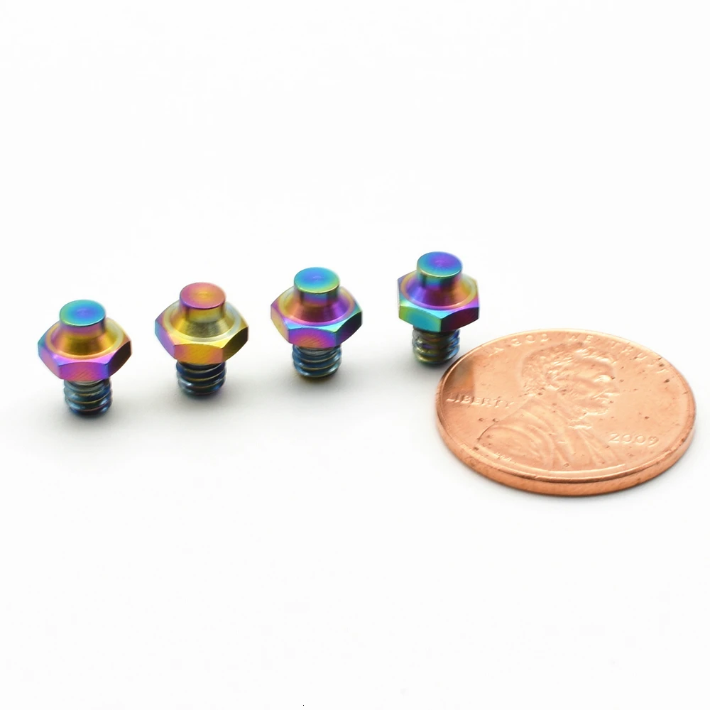 M4 bicycle pedal anti-slip titanium screws rainbow color  (3)