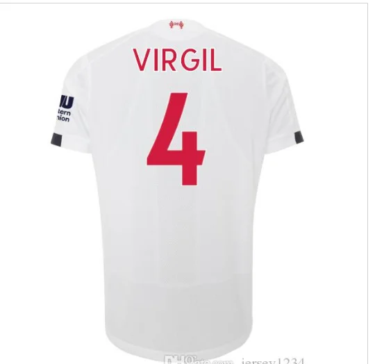 19 20 Liverpoolea рубашка M. SALAH FIRMINO MANE VIRGIL HENDERSON ROBERTSON MILNER KEITA Liverpoolea Футбольная Футболка - Цвет: shirt