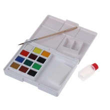 12 цветов коробка акварельных красок портативные Твердые акварельные краски ing товары для рукоделия D08B