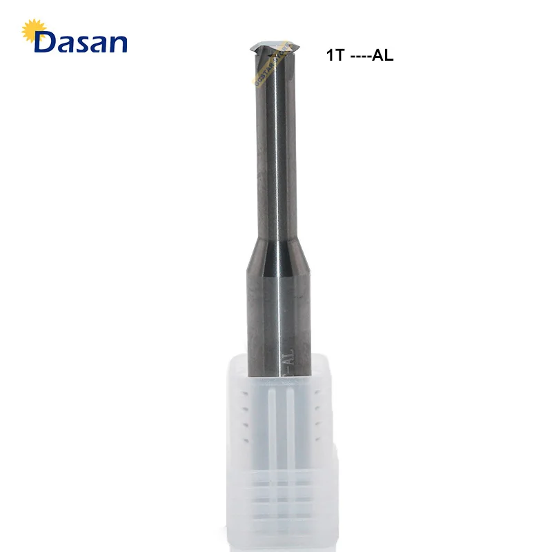 Carbide Thread End Mills M1.0 M6 M8 M3 M10 M12 M16 Single Flute Threading Milling Cutter Tool for Metric Thread Aluminum Steel - Длина режущей кромки: 1T- AL