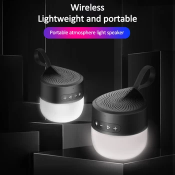 

Mini Bluetooth Speaker 3D Stereo Surround with Night light function Portable Speaker Bluetooth 5.0 for Outdoors ,Home, Shower