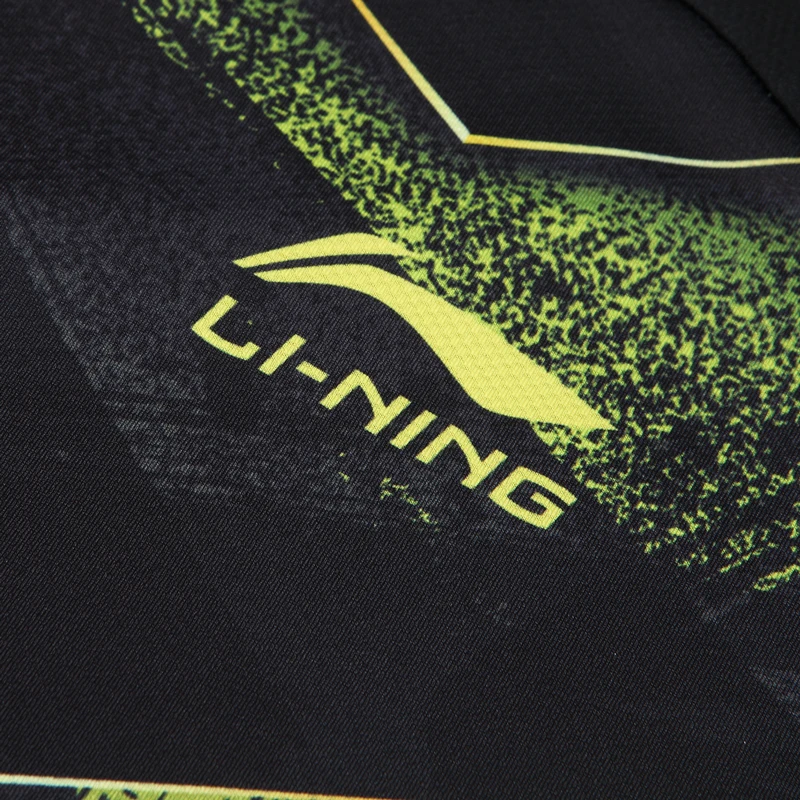 Li-Ning мужские футболки для соревнований по настольному теннису Топ дышащий комфорт Обычная посадка подкладка Спортивная футболка AAYP349 MTS3150
