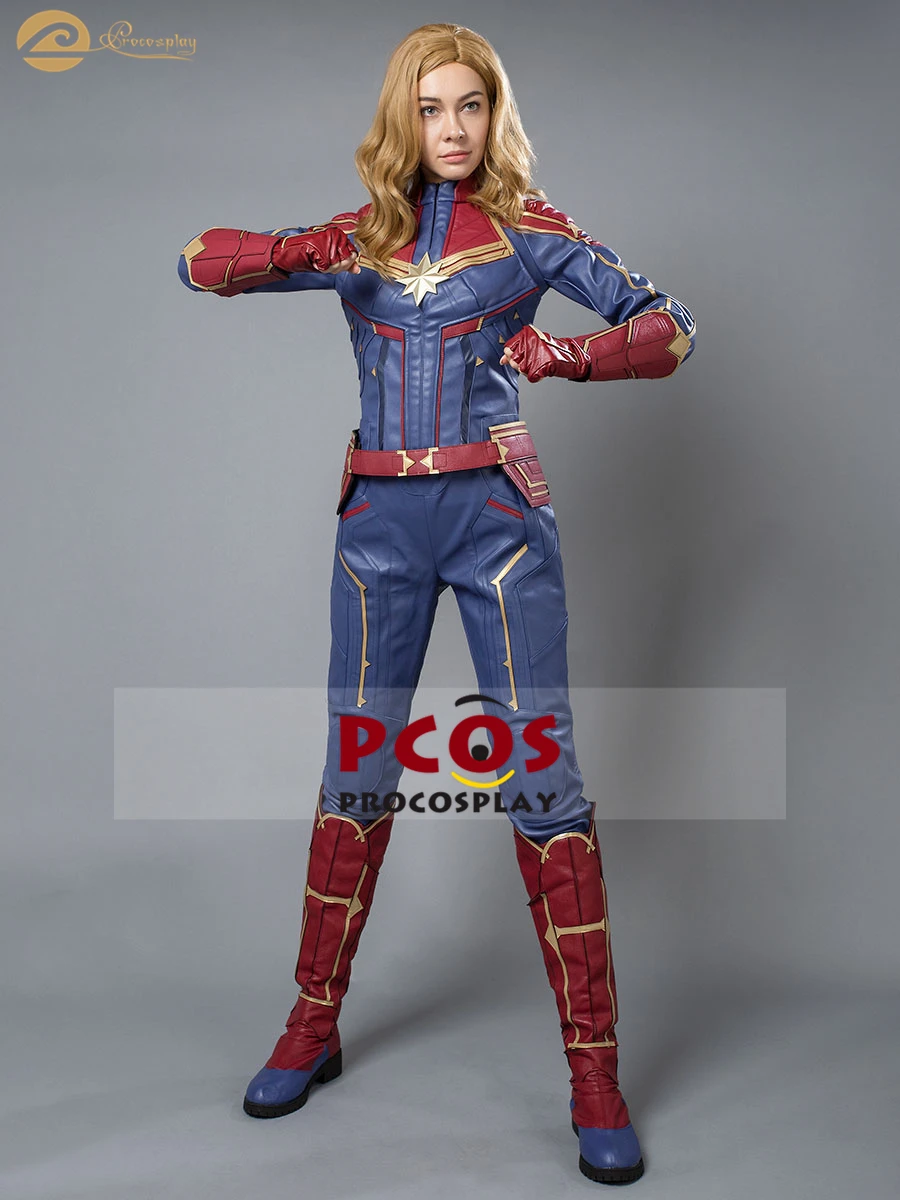 Профессиональный костюм для косплея Капитан Марв Carol Danvers мисс новый без обуви