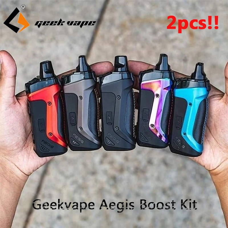  2pcs Geekvape Aegis boost 40W Vape Electronic Cigarette Mod with 3.7ml/2ml Cartridge Vaporizer Kits