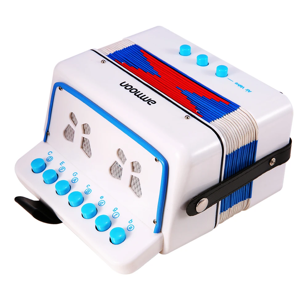 Ammoon Mini 10 ключей Игрушка Аккордеон для детей ABS материал игрушка для детей ясельного возраста Рождественский подарок инструмент