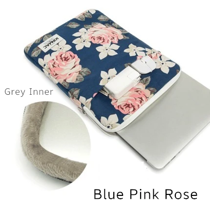 New Blue pink rose Новейший бренд Kinmac сумка для ноутбука 1", 14", 14,", 15", 15,6 дюймов, чехол для MacBook Air Pro 13,3, 15,", Прямая поставка - Цвет: New Blue pink rose