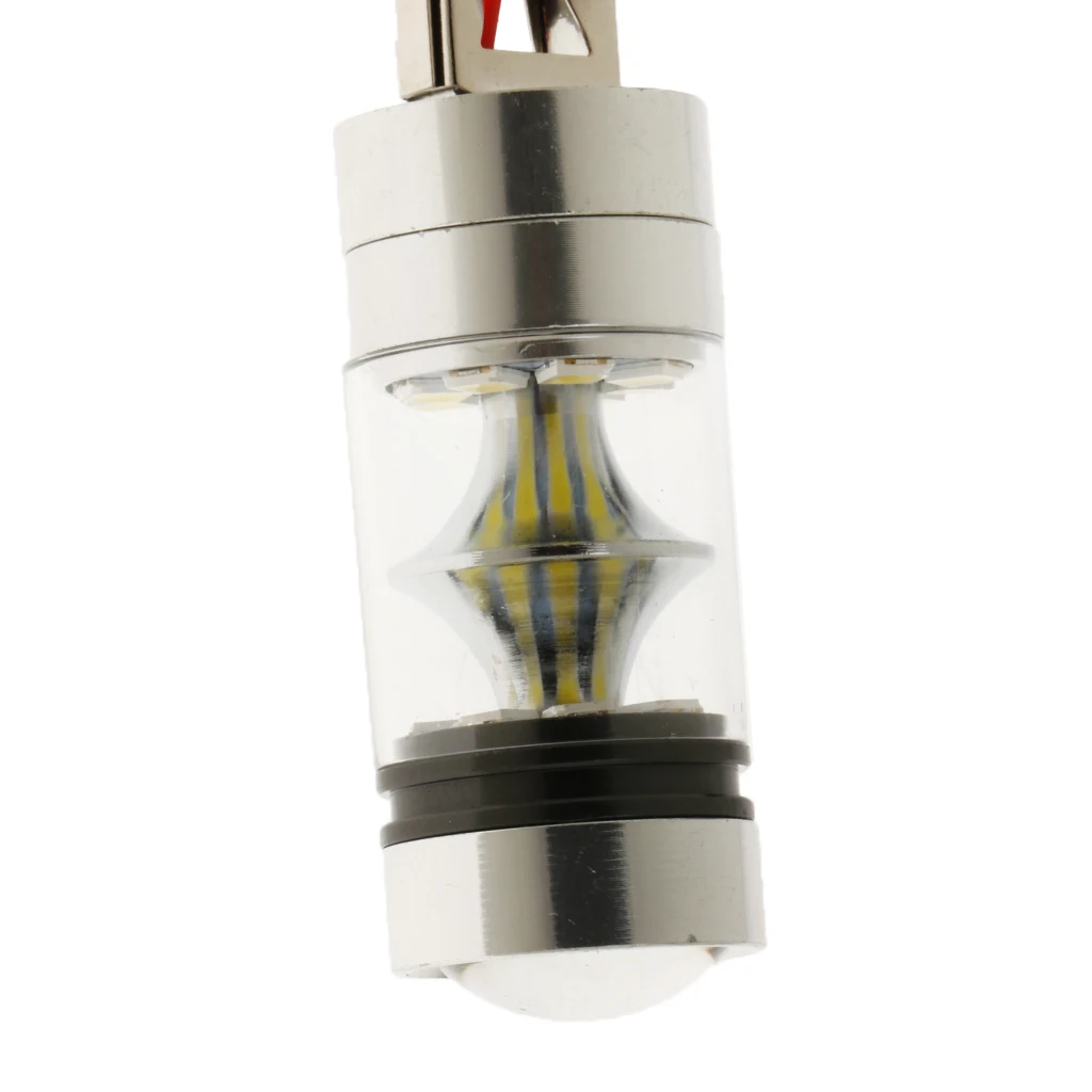 2 Pcs 1800LM H1 10000K 100W LED Foglights Bulbs Lamp White Replacement For Fog/ Driving lights/ DRL DC 12V-28V
