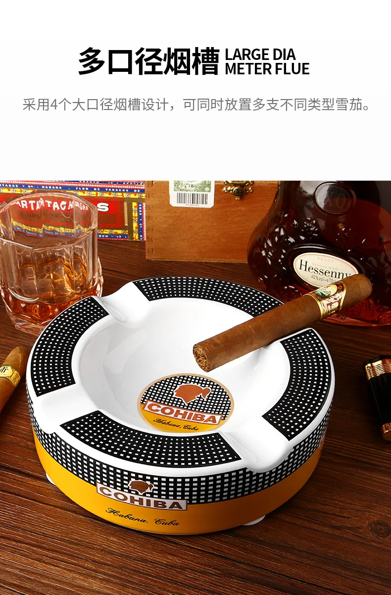 CIGARLOONG пепельница для сигар керамическая модная украшение для гостиной большой бак пепельница для сигар CLG-0263