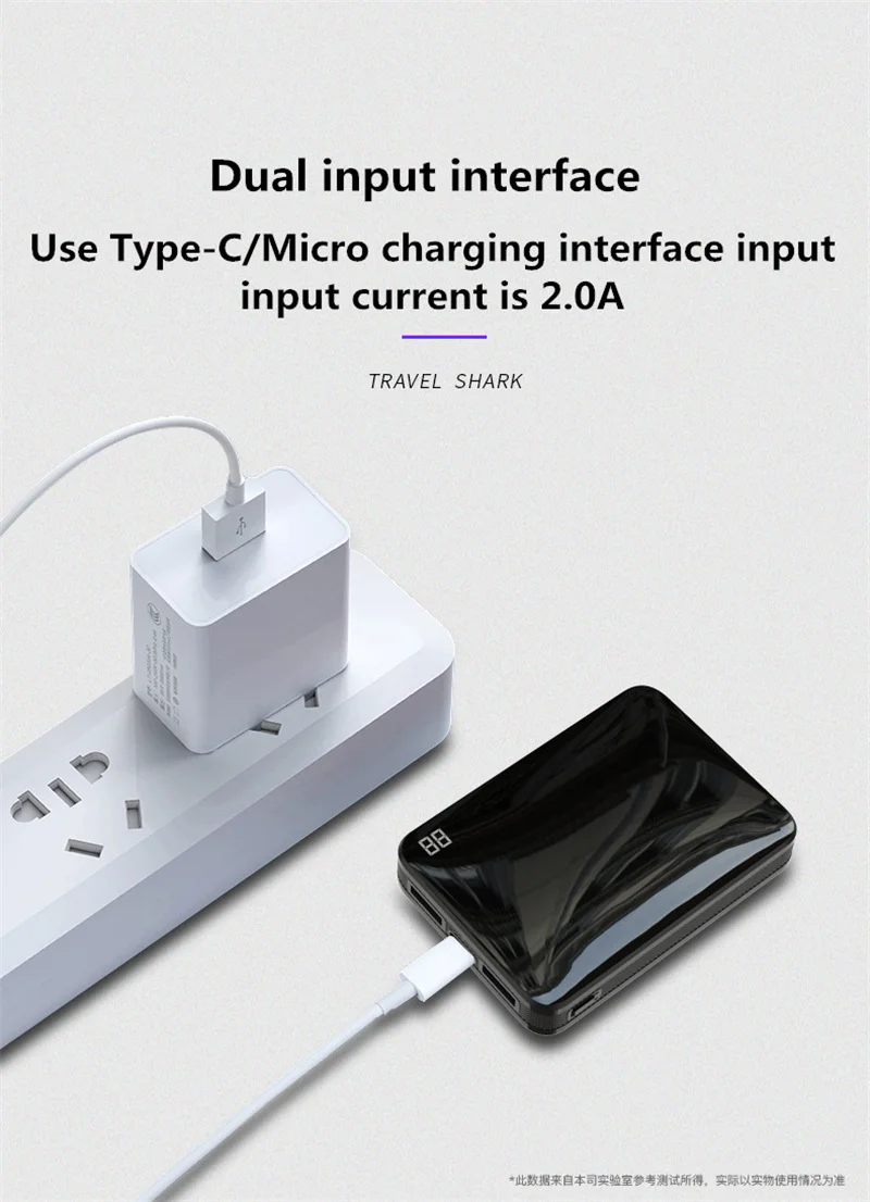 10000 мАч Расширенная батарея для телефона для iPhone 11 pro max Мини Внешний аккумулятор двойное внешнее зарядное usb-устройство для аккумулятора для Xiaomi mi9