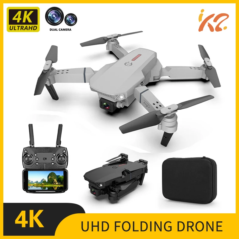 Складной Дрон для аэрофотосъемки HD 4K дроны двойная камера фотосъемки