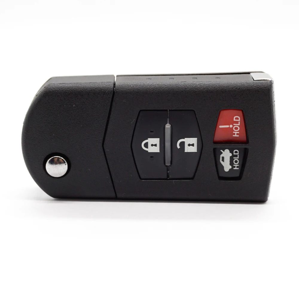 Xinyuexin Folding Flip Car Key Shell MAZDA 2 3 5 6 RX8 MX5 Uncut Blade Key Replacement Case Fob Accessories 2 3 4 Button