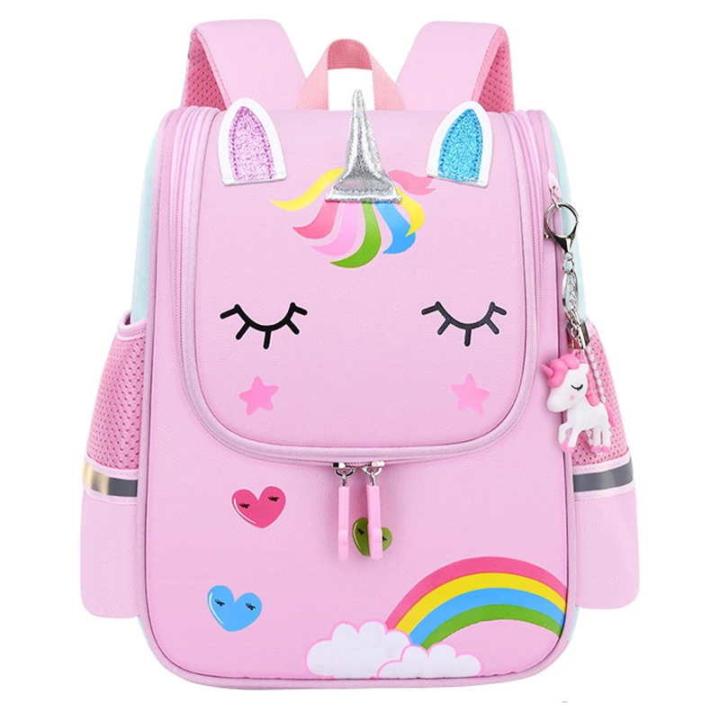 Mochilas escolares para niña, mochila con estampado de y unicornio mochilas escolares impermeables para estudiantes de guardería| |