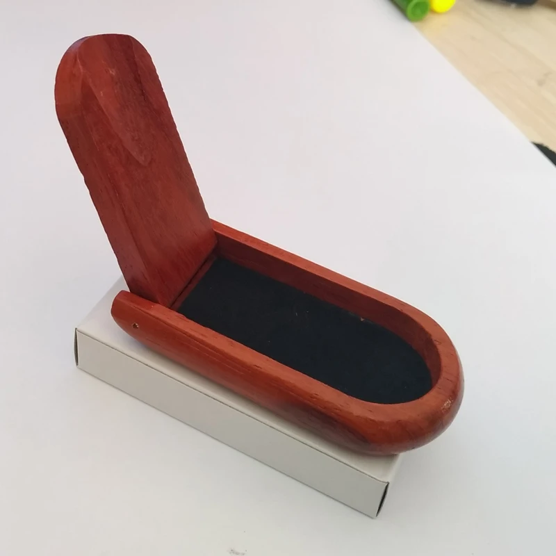 

High Quality 1Pcs Wood Pipe Holder Wooden Pipes Accessories Redwood Folding Rack Pipe Stands Holders