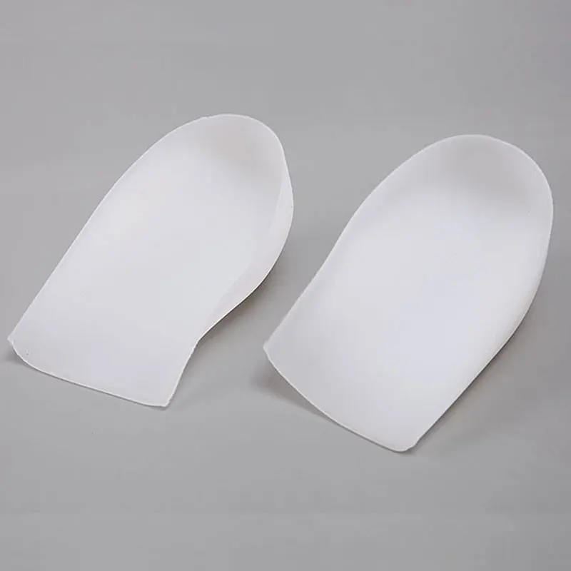 New Silicone Gel Increase Thickness Insoles Back Pad Heel Cup for Invisible Heightening feet cushion pads