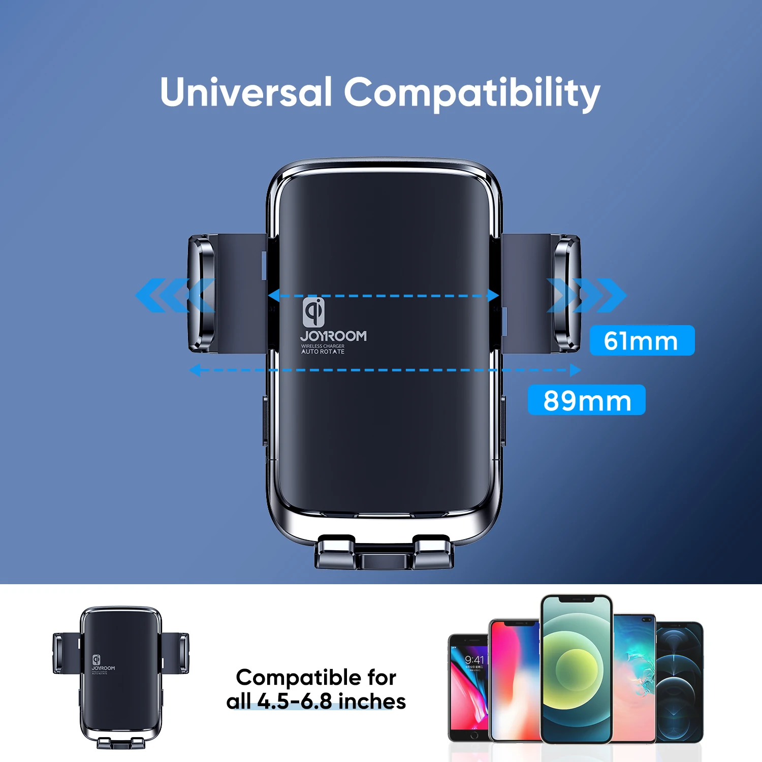 iphone stand Joyroom Car Wireless Charger Phone Holder Automatic Fast Wireless Charging For iPhone 13 12 Samsung S20 Car Phone Holder Charger car mount phone holder